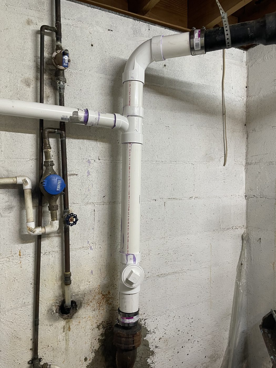 Completed Vertex Services pipe repair
